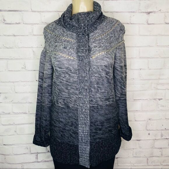 Rachel Roy Chain  Cardigan With pockets - Picture 1 of 11
